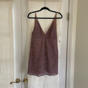 Free people lilac floral lace dress